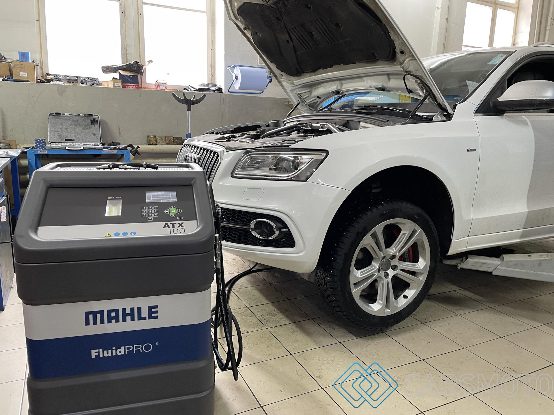 Полная аппаратная замена масла АКПП AUDI Q5 Q5 2.0 TFSI 0BK ZF 8HP55